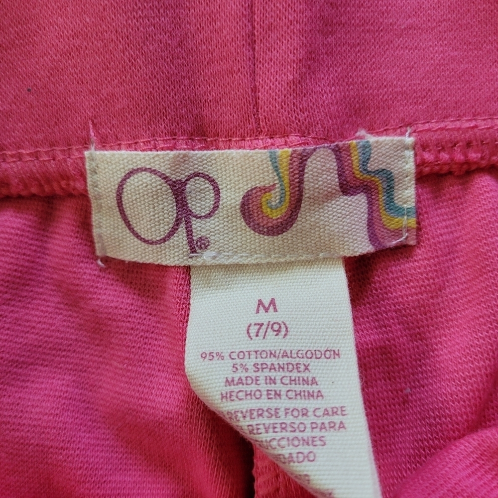 OP Pink Drawstring Waist Casual Short Shorts Size Junior's Medium 7/9 - Picture 6 of 7